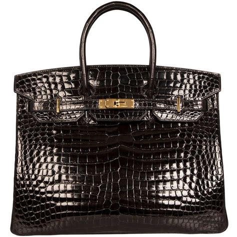 hermes black crocodile birkin bag|hermes vintage crocodile kelly bag.